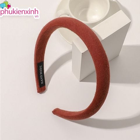  [nhiều màu] Cài tóc bọc vải nhựa cứng Handmade bản lớn C8 