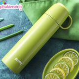  Bình nước cách nhiệt inox 304 LN07 500ml – Giữ nóng lạnh lâu, nhiều màu pastel thời trang 