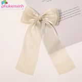  [8 màu] Kẹp tóc nơ bản dài 23cm K04 