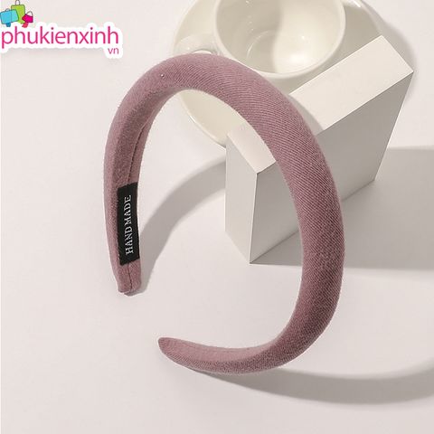  [nhiều màu] Cài tóc bọc vải nhựa cứng Handmade bản lớn C8 