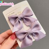  Kẹp tóc nơ vải form dày K25 – Xinh xắn, đa màu, kẹp chắc tóc 