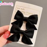  Kẹp tóc nơ vải form dày K25 – Xinh xắn, đa màu, kẹp chắc tóc 