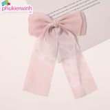  [8 màu] Kẹp tóc nơ bản dài 23cm K04 