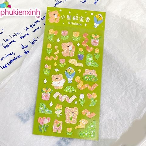  [nhiêu màu] Bộ dán Stickers Kute 002 