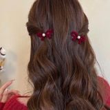  Kẹp tóc nơ vải form dày K25 – Xinh xắn, đa màu, kẹp chắc tóc 