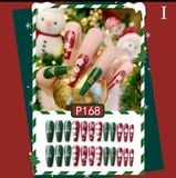  Bộ Nail Noel N012 – Mẫu Giáng Sinh Xinh Xắn, Sang – Dễ Đeo – Tone Đỏ Trắng Siêu Cuốn ✨ 
