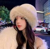  Nón Lông Bucket NCC79 – Mũ Lông Nữ Siêu Mềm 7 Màu Trendy, Ấm Áp – Thời Trang Hàn Quốc 