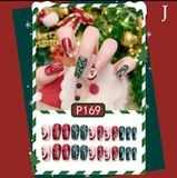  Bộ Nail Noel N012 – Mẫu Giáng Sinh Xinh Xắn, Sang – Dễ Đeo – Tone Đỏ Trắng Siêu Cuốn ✨ 