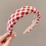  [nhiều màu] Cài tóc bọc vải nhựa cứng Handmade bản lớn C8 