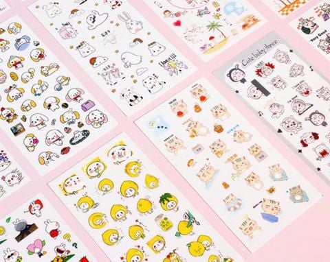  [nhiêu màu] Bộ dán Stickers Kute 002 