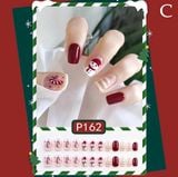  Bộ Nail Noel N012 – Mẫu Giáng Sinh Xinh Xắn, Sang – Dễ Đeo – Tone Đỏ Trắng Siêu Cuốn ✨ 