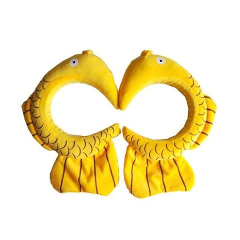 Băng Đô Lớn BD08 – Cá Vàng  • Cá Mập  • Khủng Long  Cute Bản To Siêu Mềm 