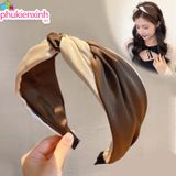  Băng Đô BD120 – Băng Đô Nơ Lụa Satin Sang Trọng, Nữ Tính Chuẩn Style Hàn 