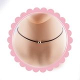  ✨ Vòng cổ DC80 – Choker dây đen phối hạt bạc tối giản 