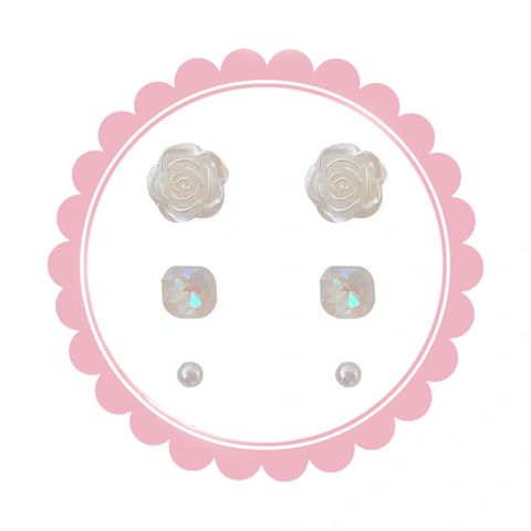  Bông Tai Ngọc Hoa TB372 – Hoa Ngọc 3D Trong Trẻo 