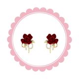  Bông Tai Nụ Hồng Nhung TB376 – Thanh Lịch & Nữ Tính | Phụ Kiện Tết Siêu Xinh 