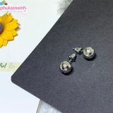  Bông tai TB44 – Bi tròn ánh kim sang trọng, tôn gương mặt 