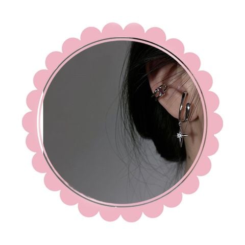  Bông Tai TB388 – Kẹp Vành Tai Dây Dài Phong Cách Hàn Quốc Cá Tính, Không Cần Xỏ Lỗ 