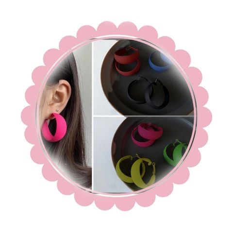  Bông tai TBB01 – Bông tai màu pastel năng động, cá tính 