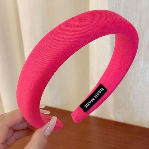  [nhiều màu] Cài tóc bọc vải nhựa cứng Handmade bản lớn C8 