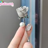  ✨ CÀI ÁO HOA HỒNG NGỌC TRAI AC036 