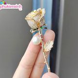  ✨ CÀI ÁO HOA HỒNG NGỌC TRAI AC036 