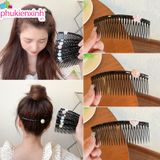  Cài tóc C31 – Cài lược đính hoa & ngọc, cố định tóc gọn gàng 