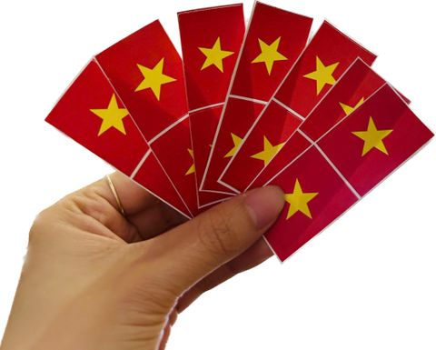  Sticker Cờ Việt Nam – Tự Hào Dân Tộc, Dán Là Nổi Bật 
