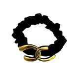  Cột Tóc C087 “Elastic Chic Gold Ring” – Dây Buộc Tóc Đính Khoen Vàng Sang Chảnh ✨ 