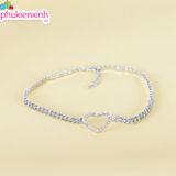  DÂY CHUYỀN DC134 – CHOKER ĐÍNH ĐÁ TIM SIÊU XINH ✨ 