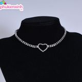  DÂY CHUYỀN DC134 – CHOKER ĐÍNH ĐÁ TIM SIÊU XINH ✨ 