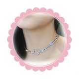  DÂY CHUYỀN DC134 – CHOKER ĐÍNH ĐÁ TIM SIÊU XINH ✨ 