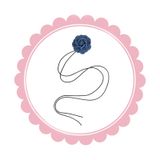  Vòng Đeo Cổ Hoa Denim DC140 – Nữ Tính, Sang Xinh 