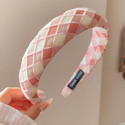  [nhiều màu] Cài tóc bọc vải nhựa cứng Handmade bản lớn C8 