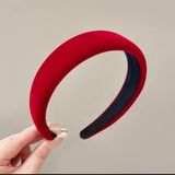  [nhiều màu] Cài tóc bọc vải nhựa cứng Handmade bản lớn C8 
