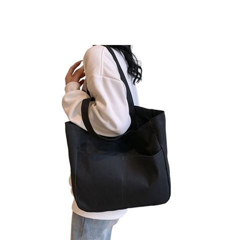  Giỏ Xách Canvas GX0075 – Tote Basic Form Lớn, Phong Cách Hàn Quốc 