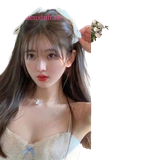  Kẹp tóc nơ vải TK102 