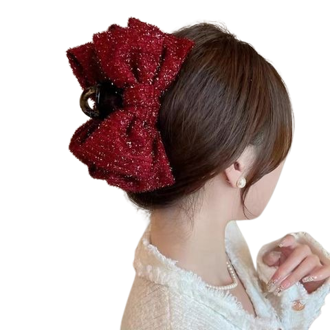  Kẹp Tóc K279 – Kẹp Nơ Bản To Sang Chảnh, Siêu Nổi Bật 