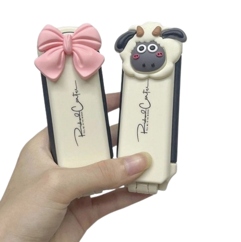  Gương Lược Mini Gập GL101 – Phiên Bản Cừu & Nơ Siêu Dễ Thương 