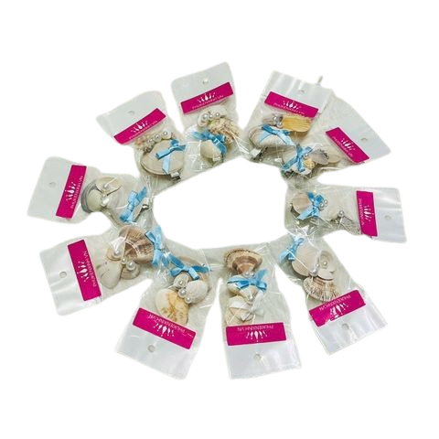  Kẹp Sò Biển KSB – Kẹp tóc hình sò biển đính nơ dễ thương, phong cách tiểu thư ngọt ngào 