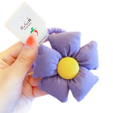  Cột Tóc Hoa Bông Lớn Mềm Mịn – 3 Màu Tím/Cam/Cam Đất | Scrunchie Xinh Xắn ✨ 