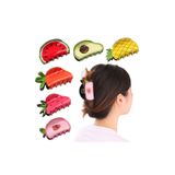  [5 mẫu] Kẹp tóc trái cây 7.8x5cm K19 