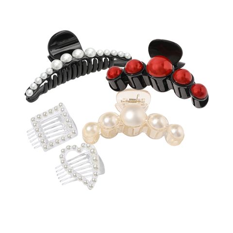  [34 kiểu] KẸP TÓC NHỰA ĐÍNH HẠT NHỎ K09 – NHẸ NHÀNG MÀ VẪN TINH TẾ 