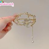  Kẹp Tóc Ngọc Trai Vương Miện K149 – Sang Trọng, Nữ Tính, Dễ Phối Đồ 
