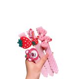  Băng đô dán 04 Bé Gái K154 – Set Dâu Hồng Siêu Kẹo Ngọt 