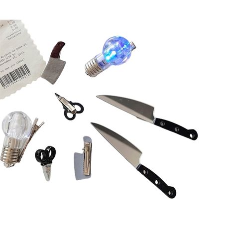  Kẹp Tóc Mini Hình Dụng Cụ K269 – Nhỏ Xinh, Lạ Mắt, Càng Nhìn Càng Yêu 