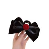  Kẹp Tóc Nơ Lớn K278 Cho Bé – Màu Đen/Đỏ – Phụ Kiện Tóc Xinh Ngày Tết 