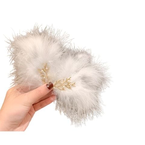  Kẹp Tóc K285 Lông Vũ Tiểu Thư K285 – Mềm Mịn, Sang Chảnh, Tôn Gương Mặt ✨ 