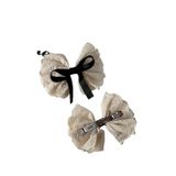  Kẹp Tóc Ren Nơ Đen Vintage K314 – Thanh Lịch, Dịu Dàng, Cực Nữ Tính 