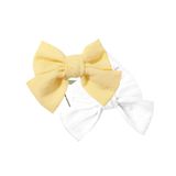  Kẹp tóc K93 – Kẹp nơ bản lớn vải lụa xốp mềm, siêu xinh 